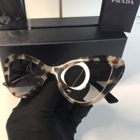 New - Prada 0PR 13YS 07R08I Women Sunglasses Cat eye - Picture 14 of 16